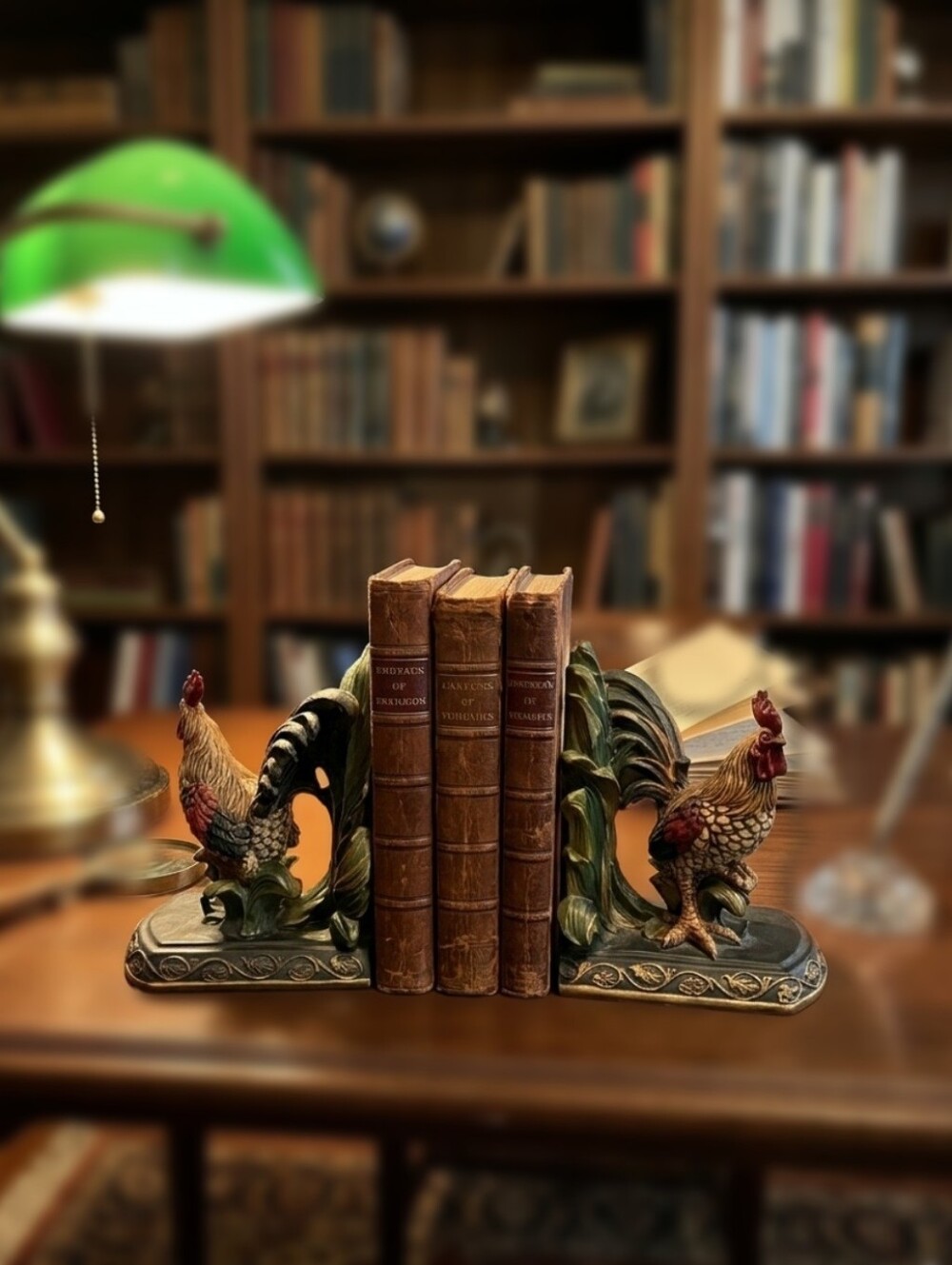 VINTAGE FIB BURTON & BURTON BOOKENDS